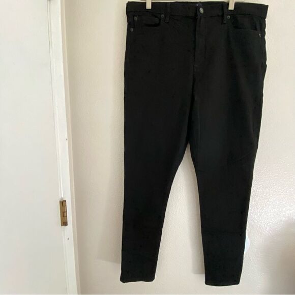 Gap High rise True Skinny Jeans Black denim -NWOT -34x29 regular - Picture 4 of 14